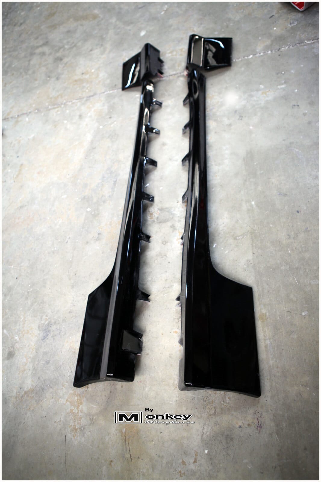 Installed View - Nissan 180SX: Type X Style Side Skirts & Rear Pods Kit