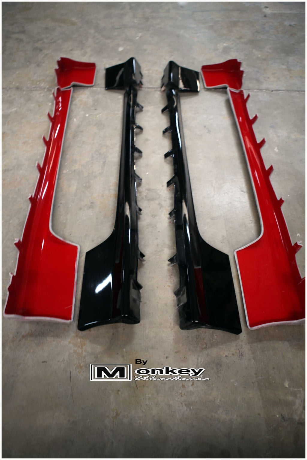 Installed View - Nissan 180SX: Type X Style Side Skirts & Rear Pods Kit