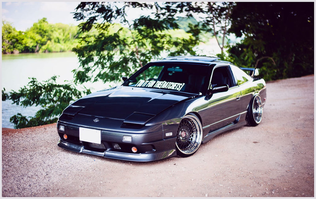 Installed View - Nissan 180SX: Type X Style Side Skirts & Rear Pods Kit