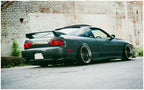Installed View - Nissan 180SX: Type X Style Side Skirts & Rear Pods Kit