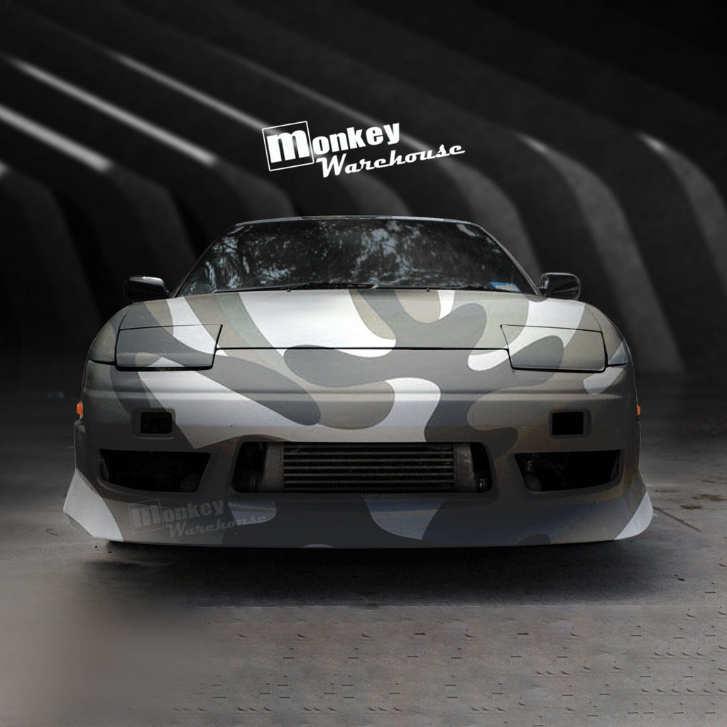 Installed View - Nissan 180SX: Uras Type X Style Front Bumper