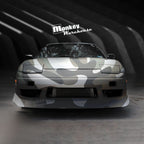 Installed View - Nissan 180SX: Uras Type X Style Front Bumper