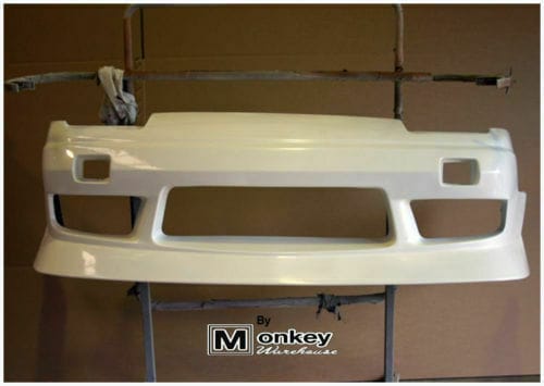 Installed View - Nissan 180SX: Uras Type X Style Front Bumper