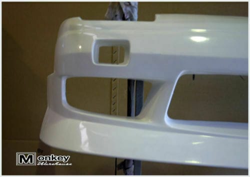 Installed View - Nissan 180SX: Uras Type X Style Front Bumper