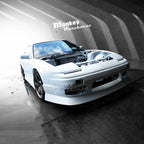 Installed View - Nissan 180SX: Uras Type X Style Front Bumper