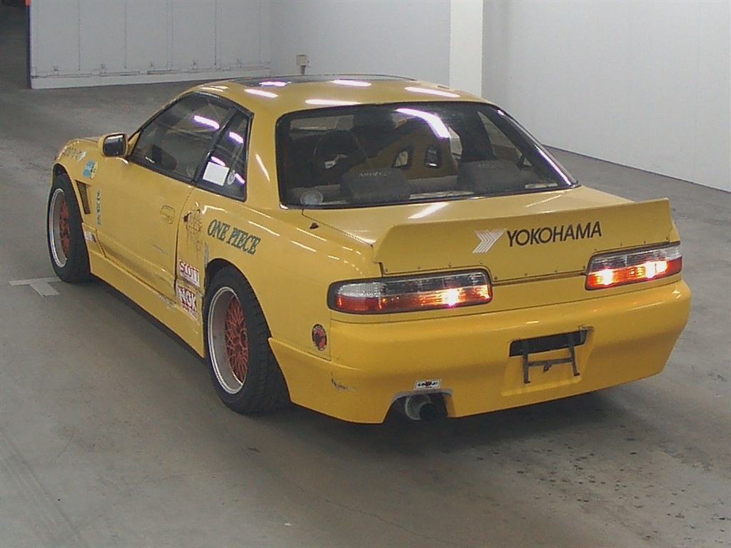 Installed View - Nissan 200SX S13: Rocket Bunny Style Rear Boot Drift Wing