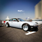 Installed View - Nissan 200SX S14: 4-Piece Wheel Flare Set