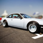 Installed View - Nissan 200SX S14: 4-Piece Wheel Flare Set