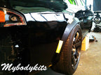 Installed View - Nissan 200SX S14: 4-Piece Wheel Flare Set