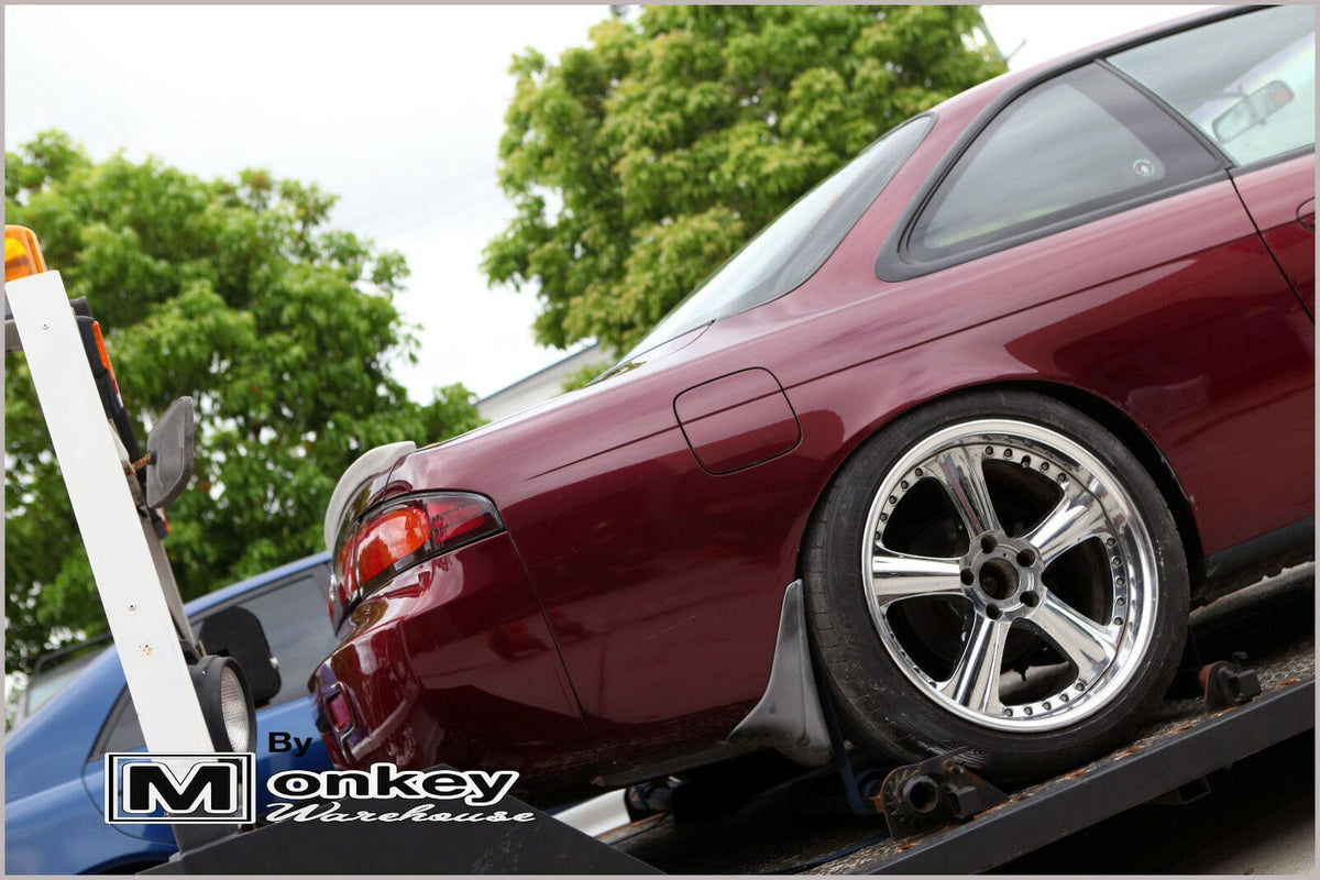 Installed View - Nissan 200SX S14: Origin Style Rear Boot Drift Wing