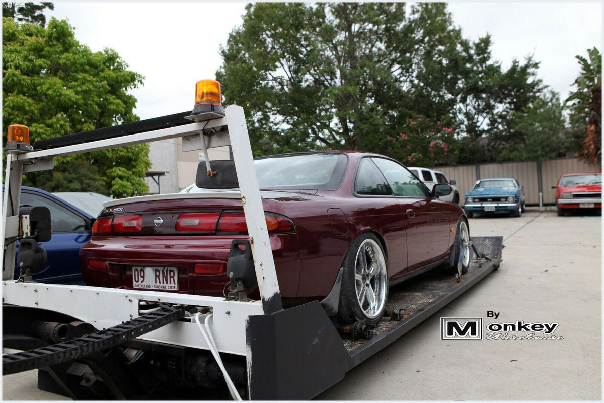 Installed View - Nissan 200SX S14: Origin Style Rear Boot Drift Wing