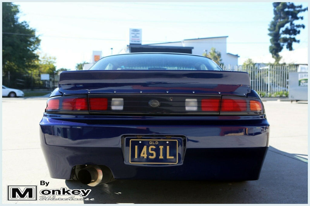 Installed View - Nissan 200SX S14: Rocket Bunny Style Rear Boot Drift Wing