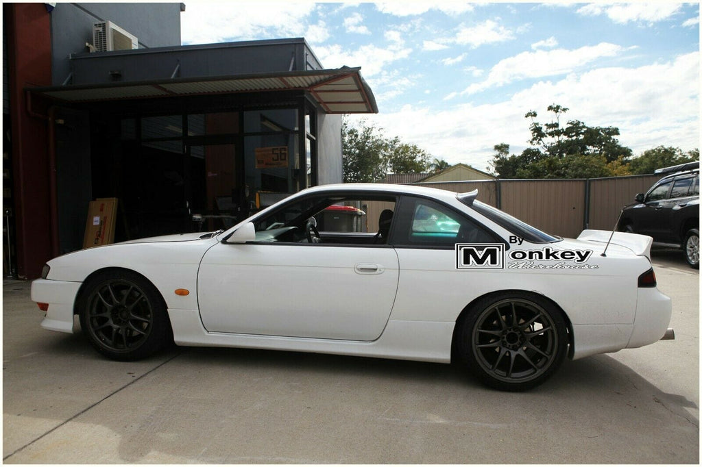 Installed View - Nissan 200SX S14: Rocket Bunny Style Rear Boot Drift Wing