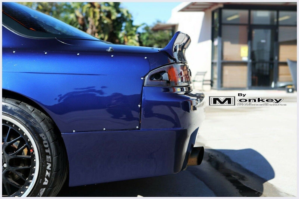 Installed View - Nissan 200SX S14: Rocket Bunny Style Rear Boot Drift Wing