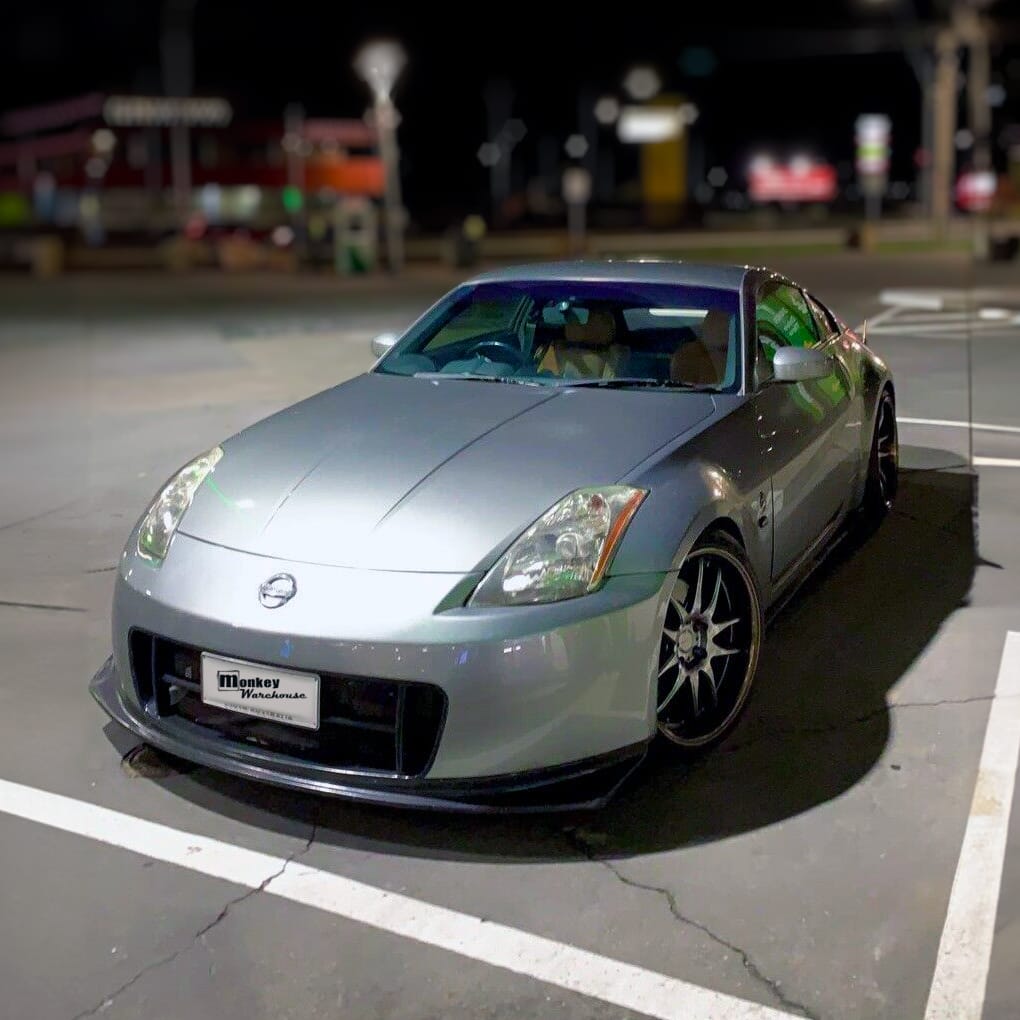 Installed View - Nissan 350Z Z33: Nismo V2 Style Front Bumper