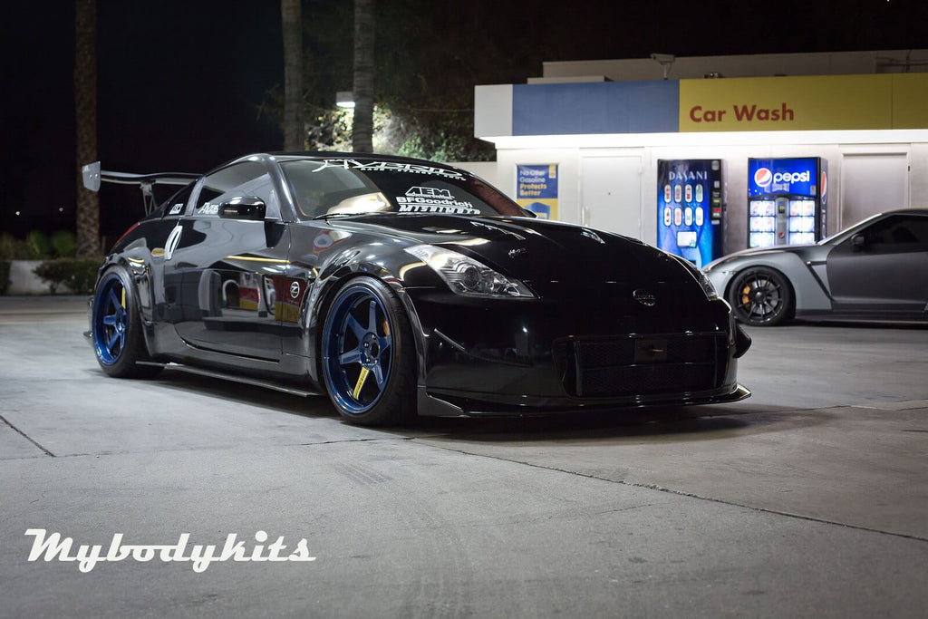 Installed View - Nissan 350Z Z33: Nismo V2 Style Front Bumper