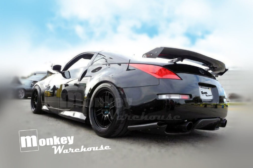 Installed View - Nissan 350Z Z33: Top Secret Style Rear Diffuser