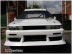 Installed View - Nissan Cefiro A31: Uras Style Front Bumper