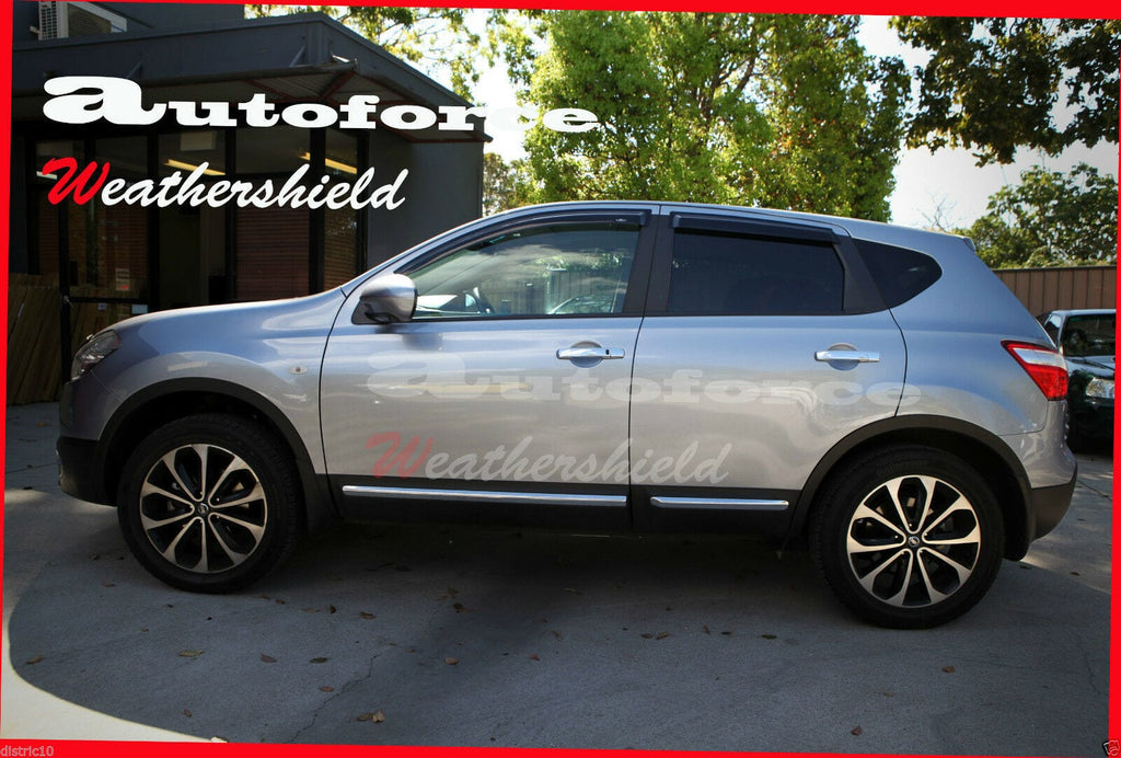 Installed View - Nissan Dualis / Qashqai J10 (2007-2013): Premium Window Visors
