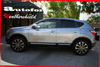 Installed View - Nissan Dualis / Qashqai J10 (2007-2013): Premium Window Visors