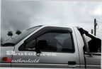 Installed View - Nissan Navara D21 (1986-1996): Premium Window Visors