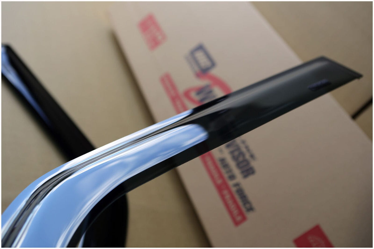 Installed View - Nissan Navara D21 (1986-1996): Premium Window Visors