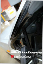 Installed View - Nissan Navara D21 (1986-1996): Premium Window Visors