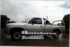 Installed View - Nissan Navara D21 (1986-1996): Premium Window Visors