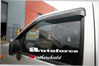 Installed View - Nissan Navara D21 (1986-1996): Premium Window Visors