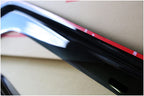 Installed View - Nissan Navara D22 Dual Cab Ute (1997-2017): Premium Window Visors