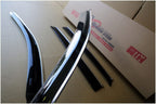 Installed View - Nissan Navara D22 Dual Cab Ute (1997-2017): Premium Window Visors
