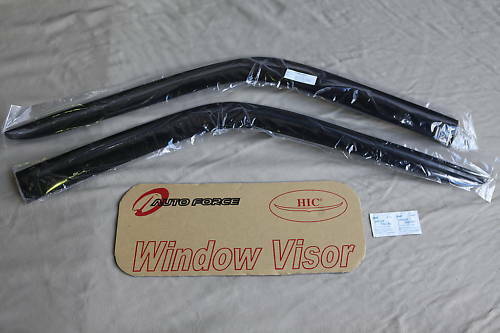 Installed View - Nissan Navara D22 Single Cab Ute (1997-2017): Premium Window Visors