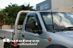 Installed View - Nissan Navara D22 Single Cab Ute (1997-2017): Premium Window Visors