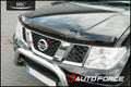 Installed View - Nissan Navara D40 Thai-built only (2005-2010): Bonnet Protector Guard