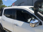 Installed View - Nissan Navara NP300 (2015-2025): Premium Window Visors