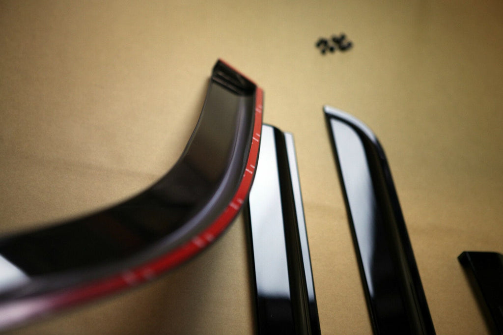 Installed View - Nissan Navara NP300 (2015-2025): Premium Window Visors