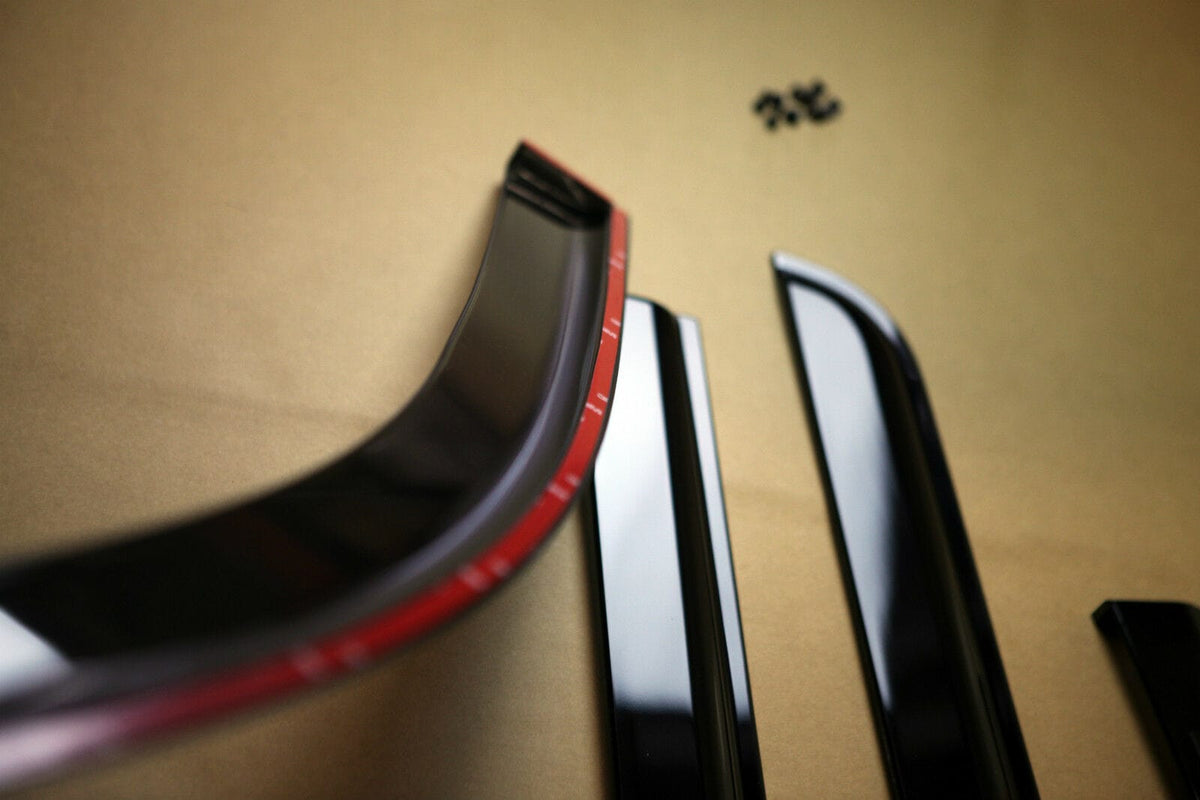 Installed View - Nissan Navara NP300 (2015-2025): Premium Window Visors