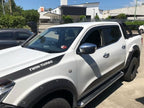 Installed View - Nissan Navara NP300 (2015-2025): Premium Window Visors