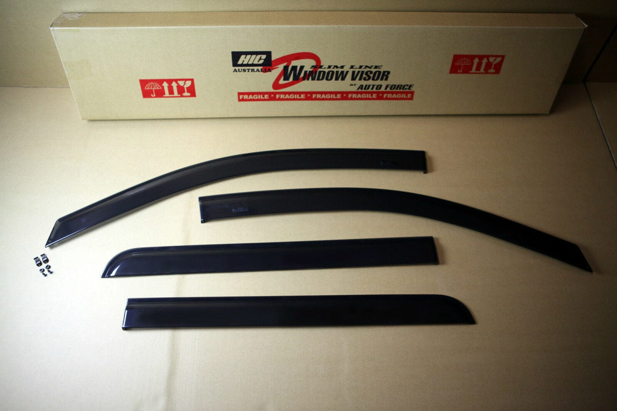 Installed View - Nissan Navara NP300 (2015-2025): Premium Window Visors
