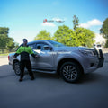 Installed View - Nissan Navara NP300 (2015-2025): Premium Window Visors
