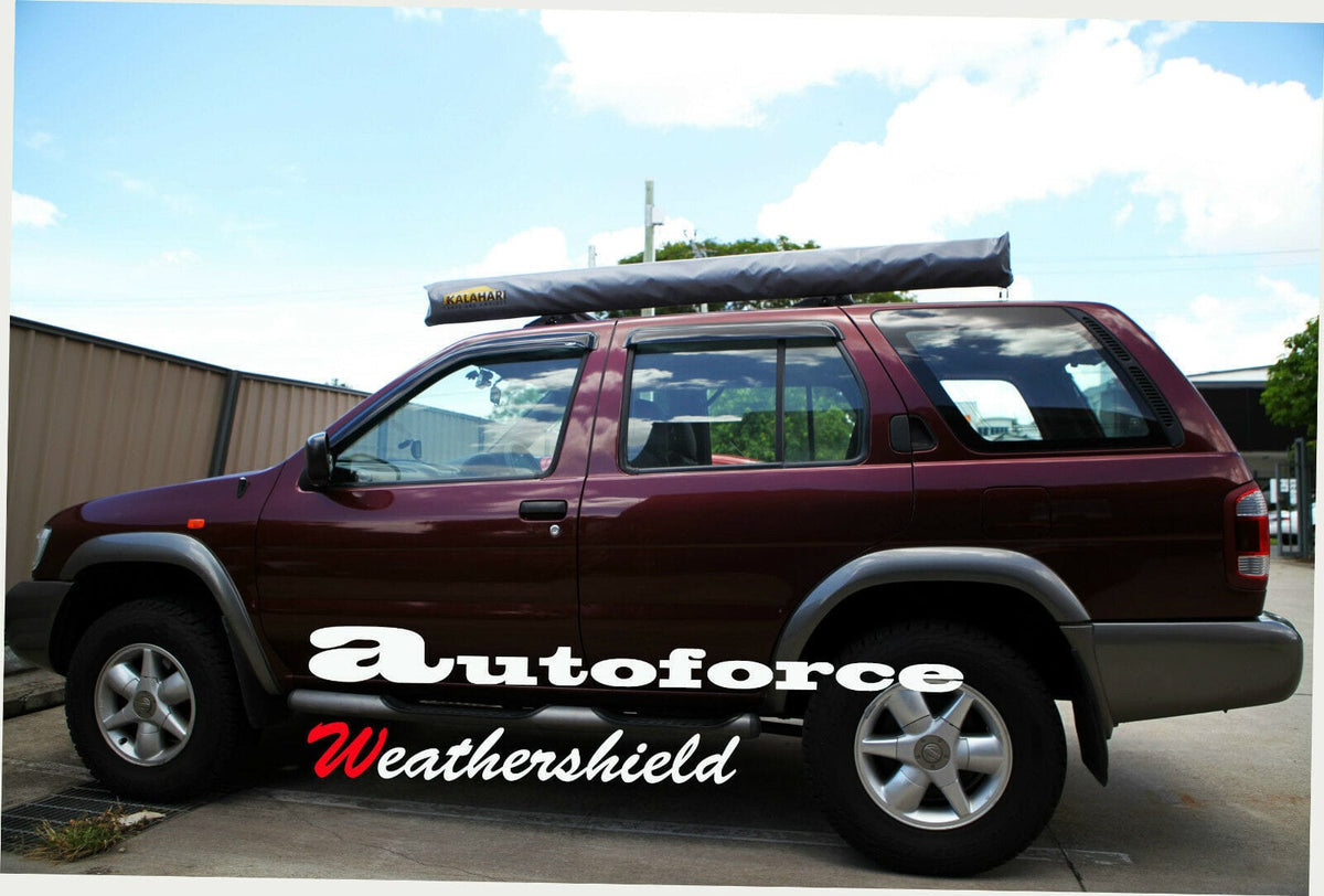 Installed View - Nissan Pathfinder R50 WX (1996-2005): Premium Window Visors