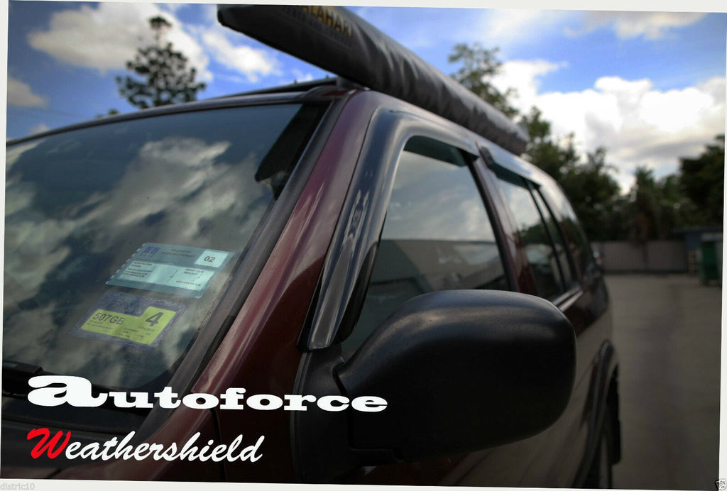 Installed View - Nissan Pathfinder R50 WX (1996-2005): Premium Window Visors