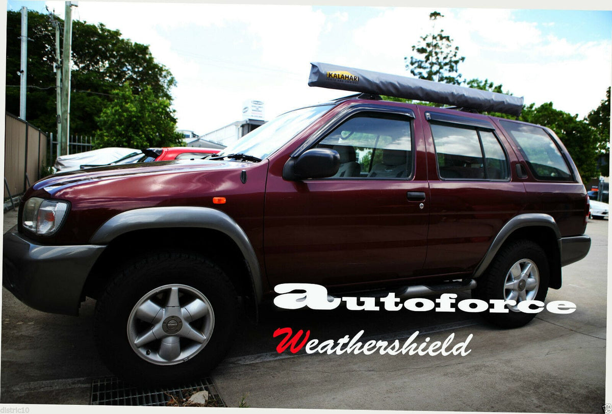 Installed View - Nissan Pathfinder R50 WX (1996-2005): Premium Window Visors