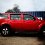Installed View - Nissan Pathfinder R51 (2005-2013): Premium Window Visors