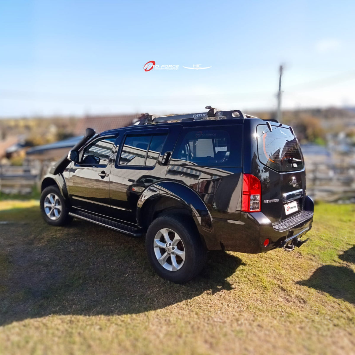 Installed View - Nissan Pathfinder R51 (2005-2013): Premium Window Visors
