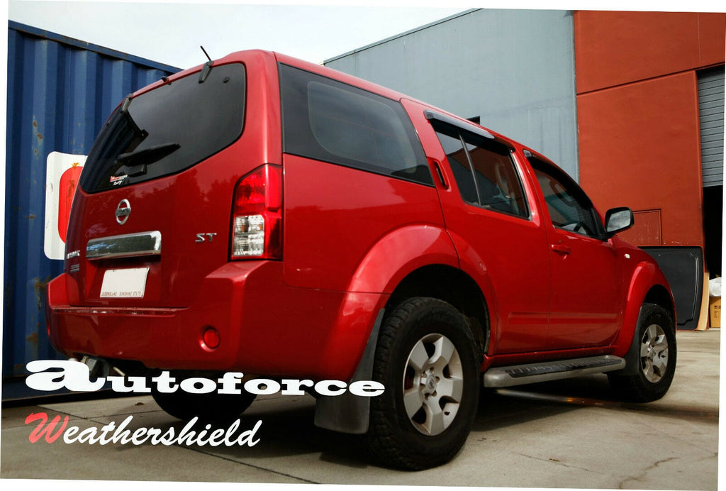 Installed View - Nissan Pathfinder R51 (2005-2013): Premium Window Visors