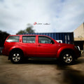 Installed View - Nissan Pathfinder R51 (2005-2013): Premium Window Visors