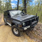 Installed View - Nissan Patrol GQ: Bonnet Scoop (1988-1997)