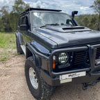 Installed View - Nissan Patrol GQ: Bonnet Scoop (1988-1997)