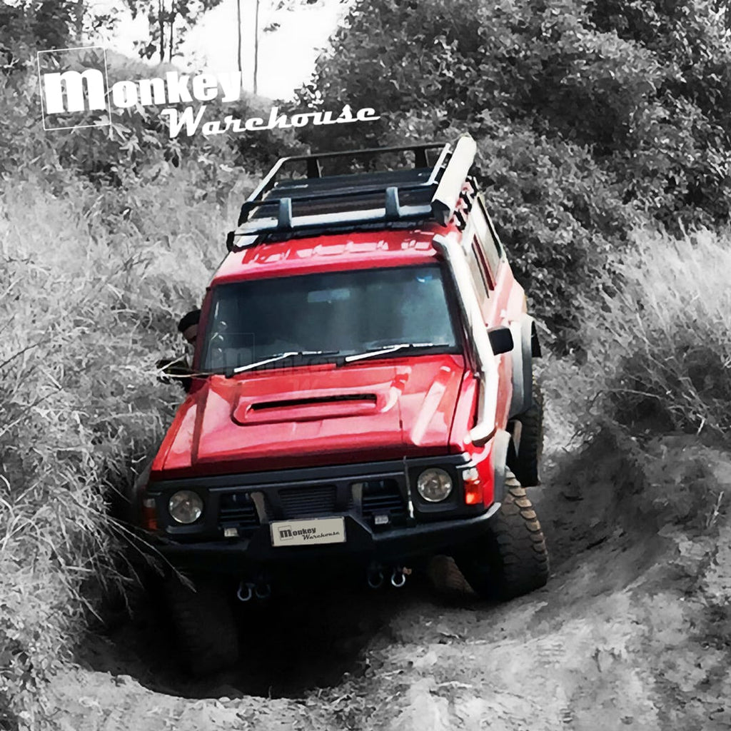 Installed View - Nissan Patrol GQ: Bonnet Scoop (1988-1997)